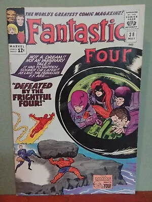 Buy Fantastic Four #38 App Frightful Four, Medusa. Kirby 1965  6.5 • 58.36£