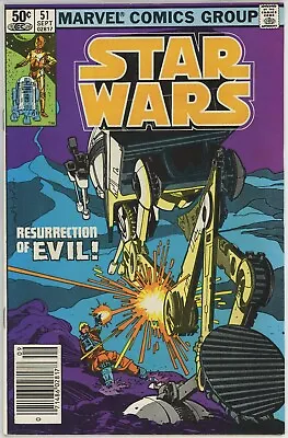 Buy Star Wars #51 (1977) - 7.0 FN/VF *Resurrection Of Evil* Newsstand • 4.42£