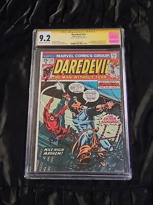 Buy Marvel 1974 Daredevil #111 CGC 9.2 NM- 1st Silver Samurai Ron Wilson Art SIGNED! • 237.18£