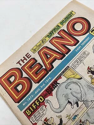 Buy BEANO COMIC - AUG 3rd 1974 - GREAT 50th BIRTHDAY GIFT *INCLUDES GIFT BOX* • 9.99£