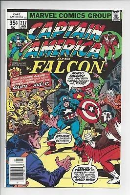 Buy Captain America #217 NM (9.4) 1977 -1st Appearance Of Marvel Man - Quasar • 142.31£