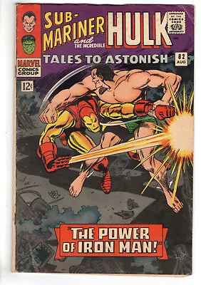 Buy Tales To Astonish #82 (1966) - Grade 4.0 - Iron Man Appearance - Hulk Namor! • 47.44£