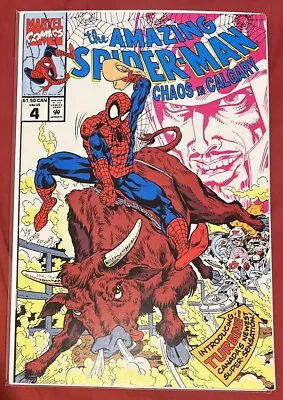 Buy Amazing Spider-Man Chaos In Calgary #4 1992 Marvel Comics Sent In A CB Mailer • 3.99£