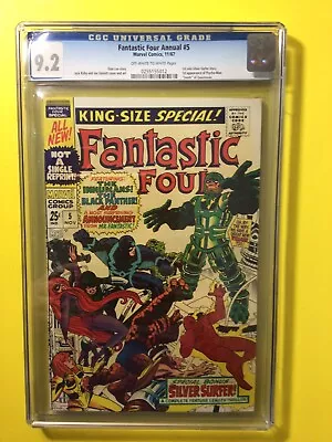 Buy Fantastic Four Annual #5 1st Appearance Of Psycho Man CGC 9.2 Marvel 1967 • 433.80£