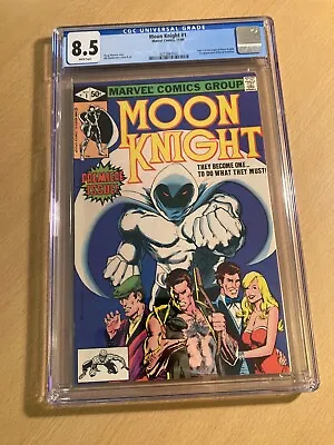 Buy Moon Knight 1 (1980) - Marvel Comics Key - CGC 8.5 VFN+ • 69£