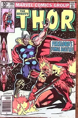 Buy 1981 The Mighty Thor Apr #306 Marvel Comics Firelord's Final Battle!  Z3346 • 5.99£