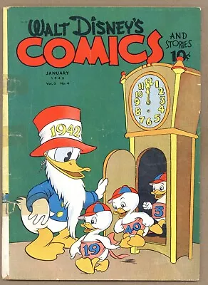 Buy Walt Disney's Comics And Stories 28 (v3 #4) Donald Duck 1943 Dell Comics V296 • 107.24£