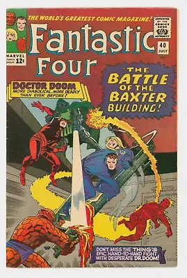 Buy Fantastic Four #40 VFN+ 8.5 Versus Doctor Doom • 225£