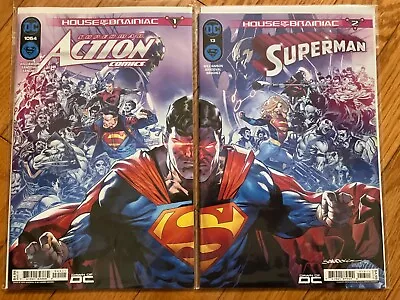 Buy ACTION COMICS 1064 & SUPERMAN 13 - House Of Brainiac Williamson DC Comics 2024 • 7.48£