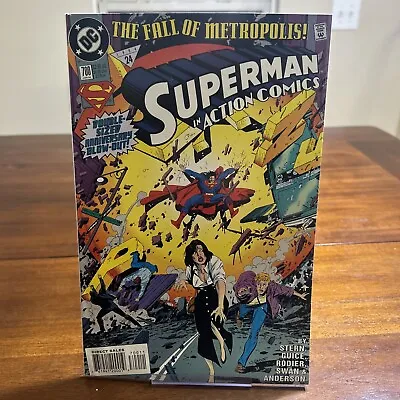 Buy DC Superman In Action Comics #700 Fall Of Metropolis Double Sized 1994 • 11.83£