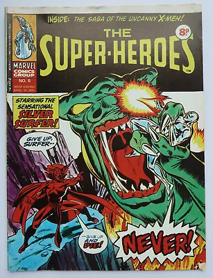 Buy The Super-Heroes #6 - Marvel Comics Group UK  12 April 1975 F/VF 7.0 • 5.99£
