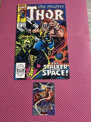 Buy Mighty Thor 417 Ron Frenz Cover 1990 Hildebrandt Marvel Masterpieces 1994 Card • 7.91£