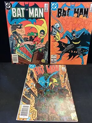 Buy Batman #368-370 High Grade Lot, 2 Newsstand Variants, 1st Jason Todd As Robin • 72.39£