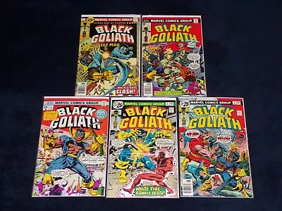 Buy Black Goliath 1 2 3 4 5 Marvel Comics 1976 Luke Cage Lot Kirby • 78.83£
