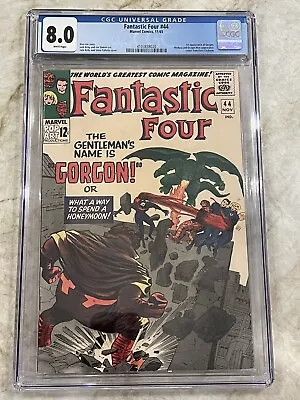 Buy Fantastic Four 44 Cgc 8.0 White Pages! 1st Appearance Of Gorgon! 4103838020 • 177.89£