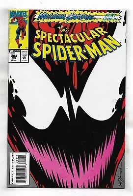Buy Spectacular Spider-Man 1993 #203 Fine/Very Fine Maximum Carnage • 3.99£
