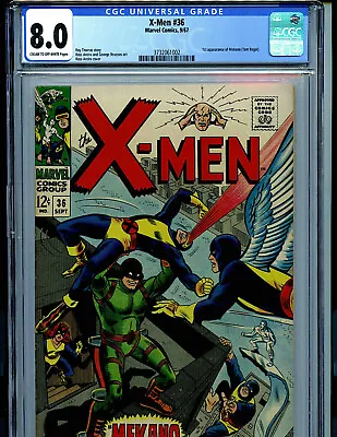 Buy Uncanny X-Men #36 CGC 8.0 VF 1967  Marvel 1st Mekano Amricons K13 • 237.17£