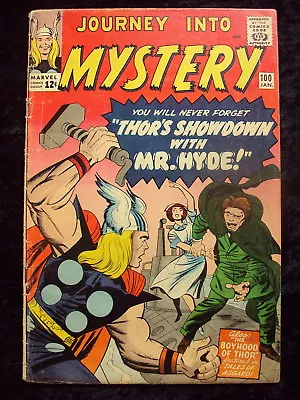 Buy Journey Into Mystery #100 Mr. Hyde App  Marvel Comics Silver Age  • 97.75£