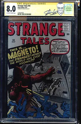 Buy Strange Tales #84 Cgc 8.0 Oww Ss Magnito Prototype  Stan Lee Signed #1508240001 • 1,226.99£