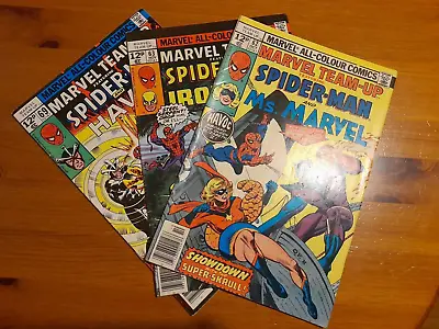 Buy Marvel Team-Up #62 #63 #69 1976 VGC 4.0 1977/78 Spider-Man, Ms Marvel, Iron Fist • 9.99£