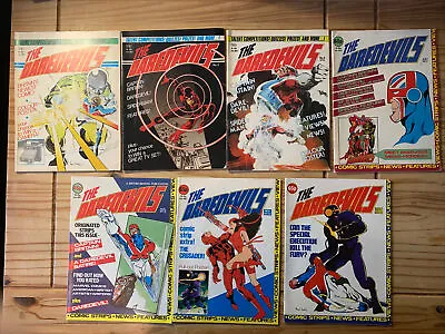 Buy The Daredevils # 2,3,4,7,8,10 & 11 Captain Britain By Alan Moore And Alan Davis • 125£