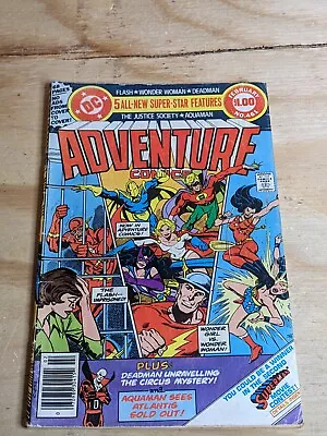 Buy Adventure Comics #461 (February 1979) Volume 45 Comics Wonder Woman Aquaman Dead • 23.98£