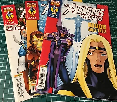 Buy Avengers United Lot Of 3 (#62, 63, 64) Panini Marvel Collectors Edition 2006 • 10£