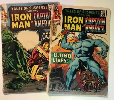 Buy Tales Of Suspense Marvel Silver Age Comic Lot! 71+ 77 Key Issues! 1967!... • 7.99£