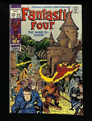 Buy Fantastic Four #84 VF 8.0 Doctor Doom Cover And Appearance! Marvel 1969 • 62.29£
