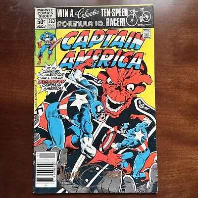 Buy Captain America #263 (1981, Marvel, Newsstand) SIGNED By Artist Mike Zeck • 27.67£