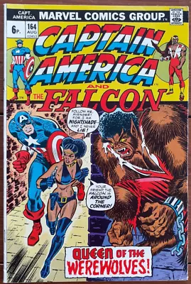 Buy Captain America 164, 1st Nightshade, Marvel Comics, August 1973, Fn • 16.99£
