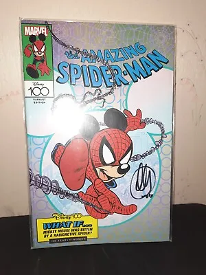 Buy The Amazing Spider-Man 35 Variant Disney100 Claudio Sciarrone Signed • 85.99£