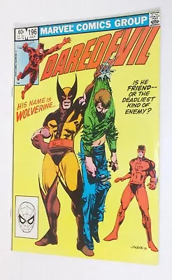 Buy DAREDEVIL 196 WOLVERINE COVER 1983 KLAUS JANSEN Marvel Comic EXC COND Bronze Age • 22.50£