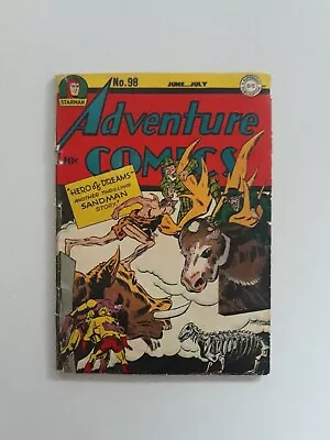 Buy Adventure Comics #98 DC Golden Age Kirby Simon, Sandman 1945 • 299.82£