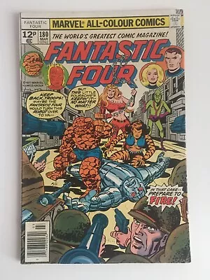 Buy Fantastic Four Marvel Comic Vol 1 #180 March '77 - Bedlam In The Baxter Building • 3.50£
