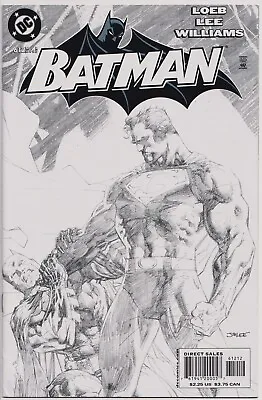 Buy Batman #612 2nd Print Sketch Variant Jim Lee Hush Superman 2003 Dc Comics • 29.99£