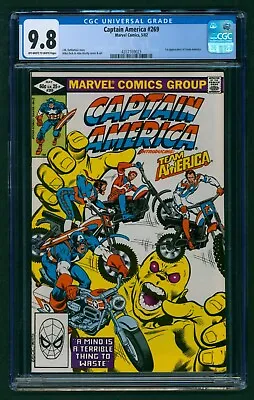 Buy Captain America #269 (1982) CGC 9.8 OW/W Pages! 1st Appearance Team America! • 207.08£