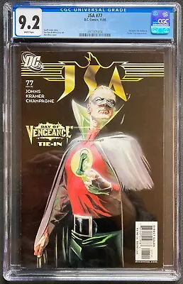 Buy JSA #77 CGC 9.2. DC 2005. Classic Alex Ross Golden Age Green Lantern Cover! • 27.59£