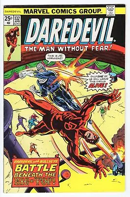 Buy Daredevil #132 (1964) 2nd Bullseye MVS Intact 1976 Raw Unrestored Bronze Age Key • 23.74£