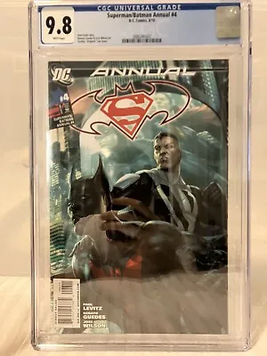 Buy Superman/Batman Annual #4 CGC 9.8 (2010) 1st Batman Beyond Not In DC Animated • 169.51£