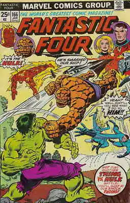 Buy Fantastic Four (Vol. 1) #166 FN; Marvel | Hulk Vs The Thing - We Combine Shippin • 22.13£