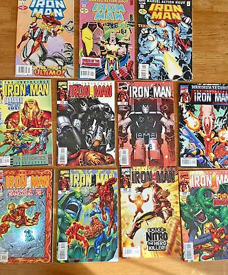 Buy 9 Vintage Iron Man Marvel Comics, 3 Action Hour Issues Modern Age Job Lot Bundle • 26£