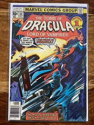 Buy Tomb Of Dracula 60. 1977. Gene Colan Artwork And Marv Wolfman Scripts. VFN • 2.99£