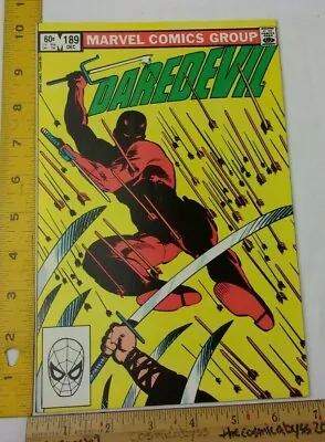 Buy Daredevil 189 NM Comic Book Marvel 1982 Black Widow App Death Of Stick B • 15.14£