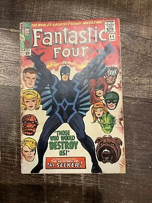 Buy Fantastic Four #46 1966 Key Marvel Comic Book 1st Appearance Of Black Bolt • 35.98£