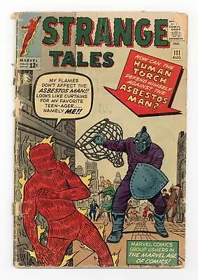 Buy Strange Tales #111 PR 0.5 1963 • 233.24£
