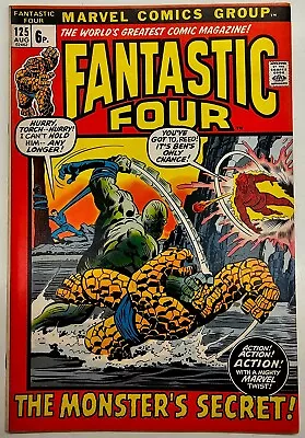 Buy Marvel Comics Bronze Age Key Issue Fantastic Four 125 FN/VF Last Stan Lee Issue • 0.99£