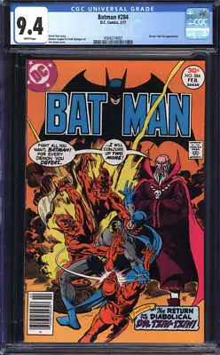 Buy Batman #284 Cgc 9.4 White Pages // Dc Comics 1977 • 94.99£