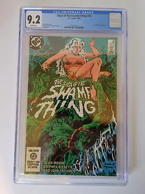 Buy Saga Of The Swamp Thing #25 CGC 9.2 1st Cameo Constantine  • 87.38£
