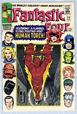 Buy Fantastic Four #54 - 1966 - Marvel - 1st Prestor John, 3rd Black Panther - Key! • 23.98£
